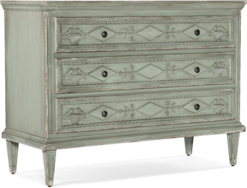 Hooker Furniture Living Room Charleston Three-Drawer Accent Chest