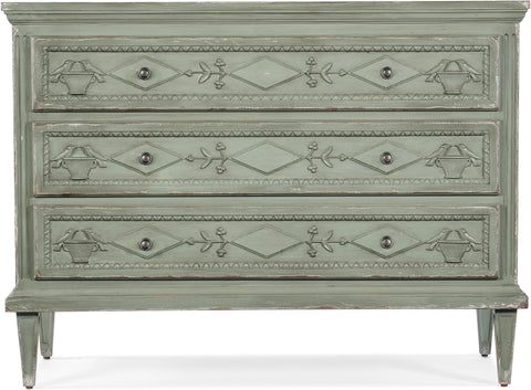 Hooker Furniture Living Room Charleston Three-Drawer Accent Chest