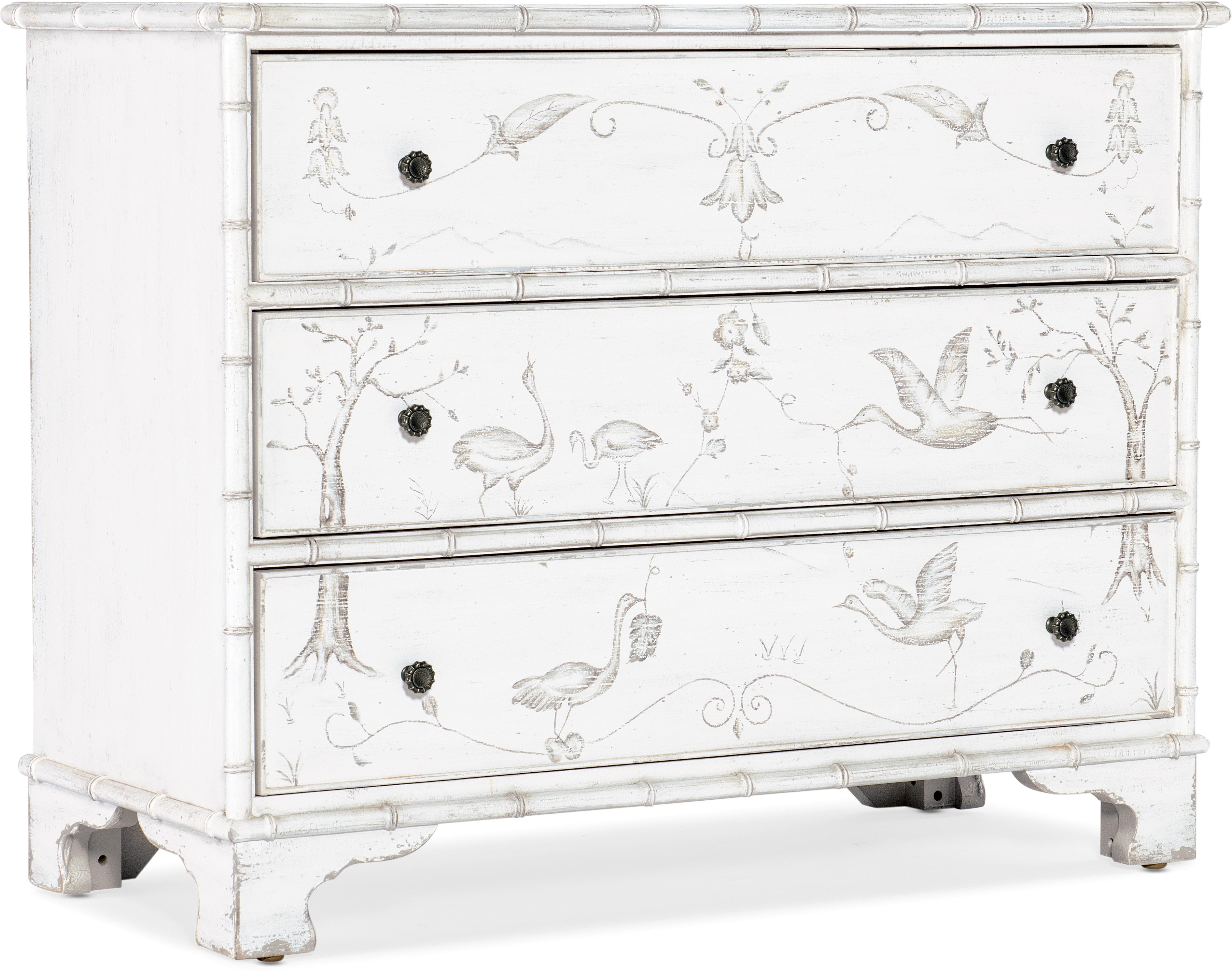 Hooker Furniture Living Room Charleston Three-Drawer Accent Chest