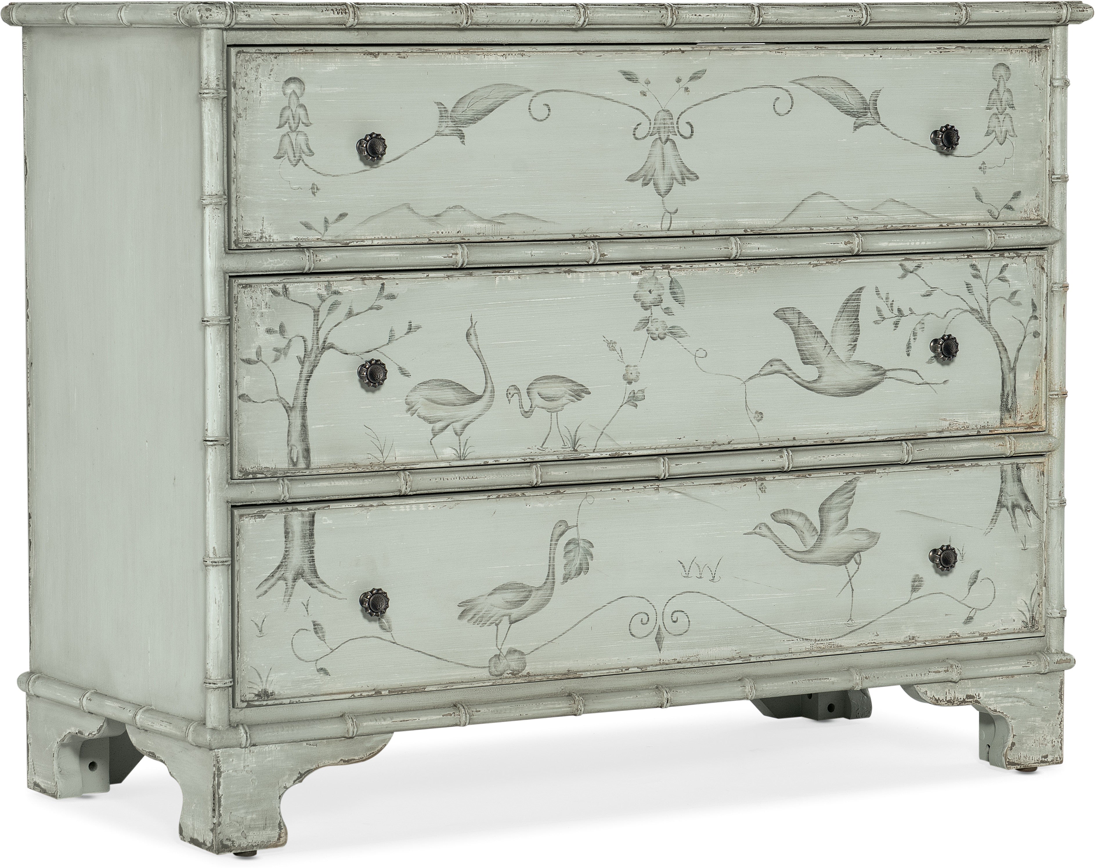 Hooker Furniture Living Room Charleston Three-Drawer Accent Chest
