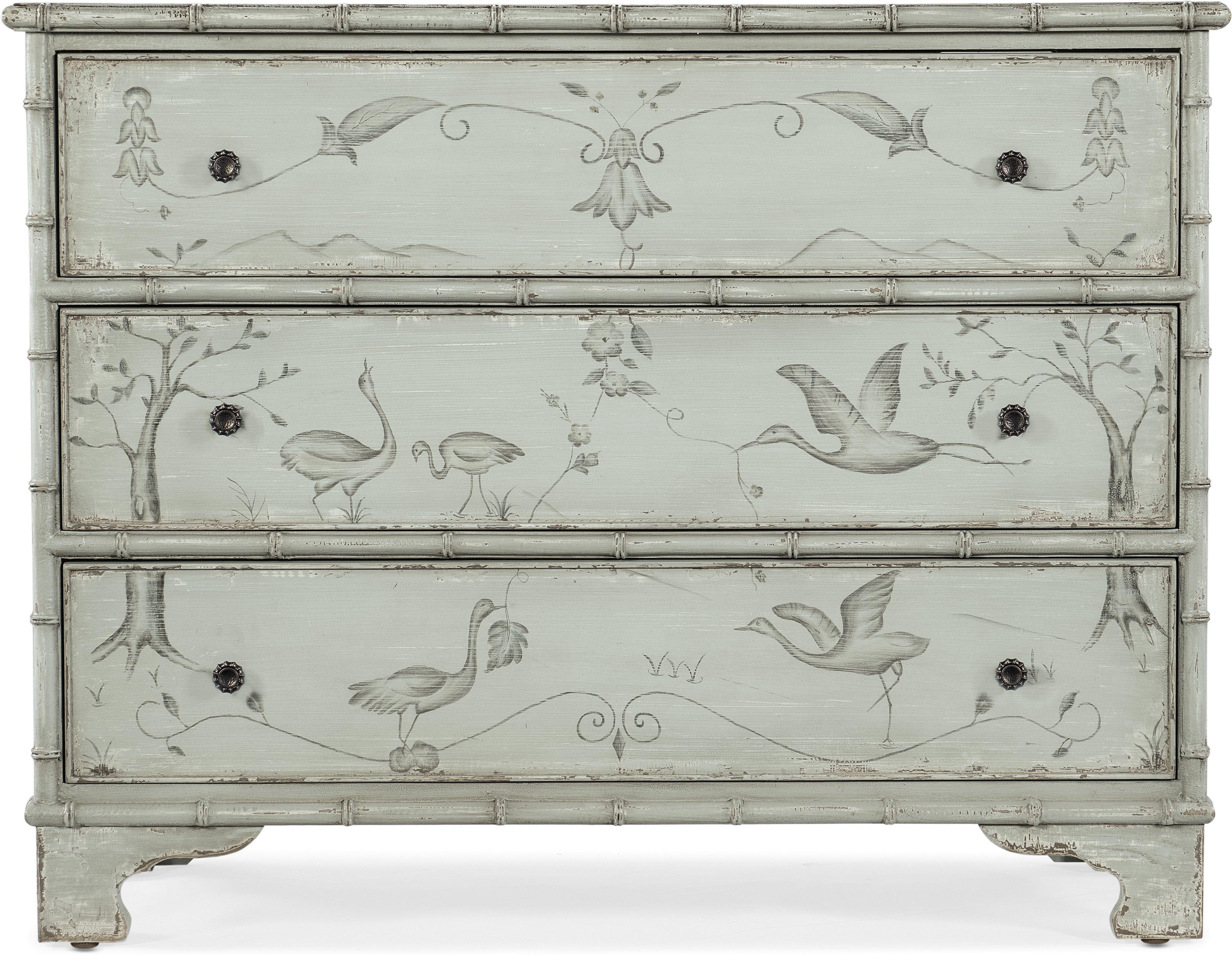 Hooker Furniture Living Room Charleston Three-Drawer Accent Chest