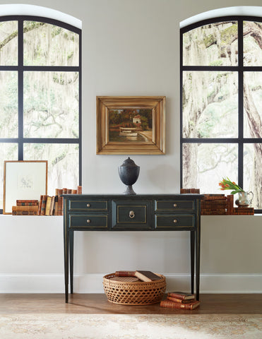 Hooker Furniture Living Room Charleston Five-Drawer Console Table