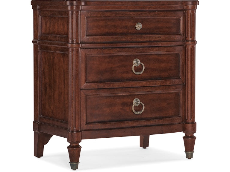 Hooker Furniture Bedroom Charleston Three-Drawer Nightstand