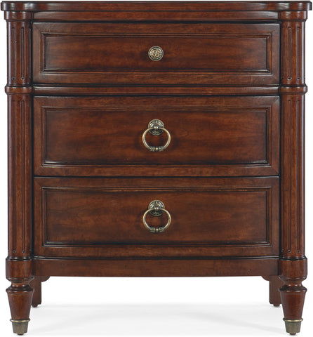 Hooker Furniture Bedroom Charleston Three-Drawer Nightstand