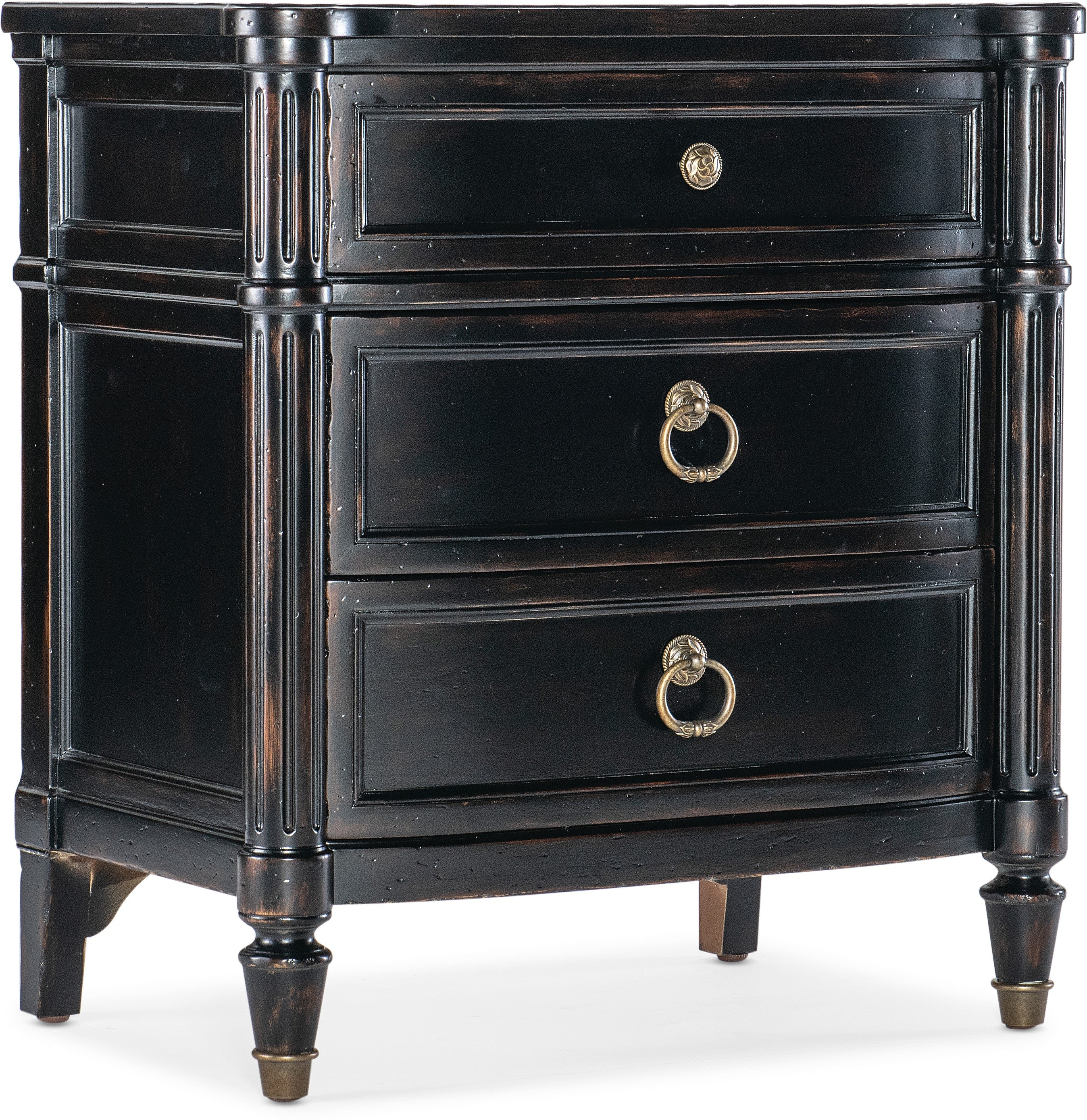Hooker Furniture Bedroom Charleston Three-Drawer Nightstand