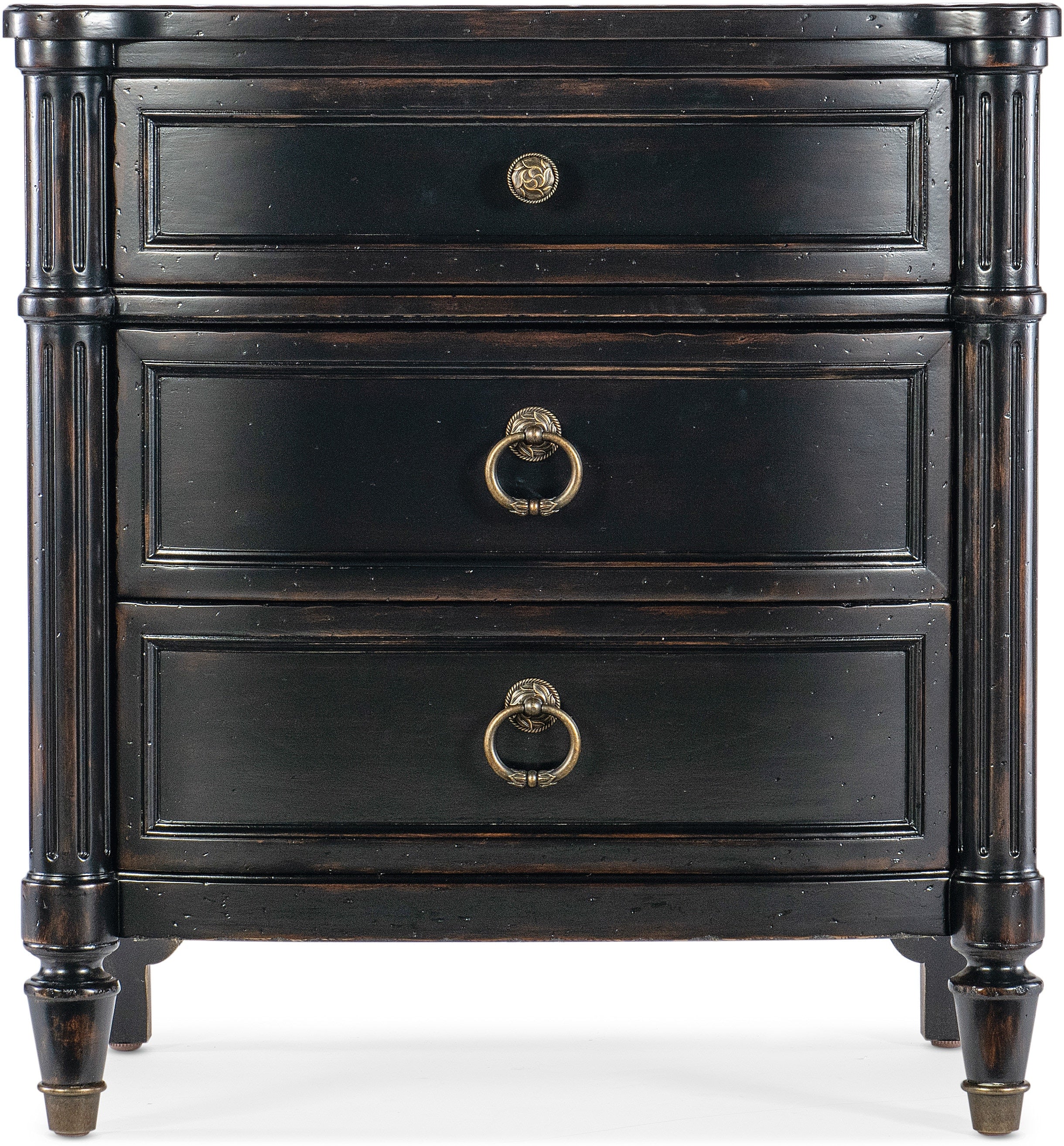 Hooker Furniture Bedroom Charleston Three-Drawer Nightstand