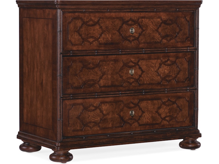 Hooker Furniture Bedroom Charleston Three-Drawer Nightstand