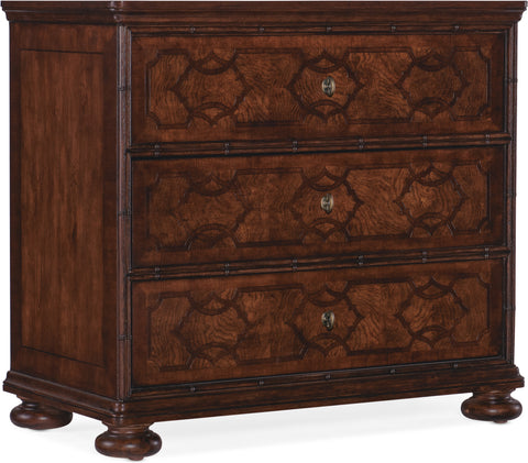 Hooker Furniture Bedroom Charleston Three-Drawer Nightstand