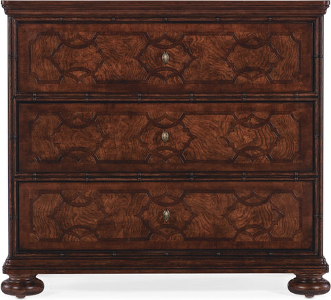 Hooker Furniture Bedroom Charleston Three-Drawer Nightstand