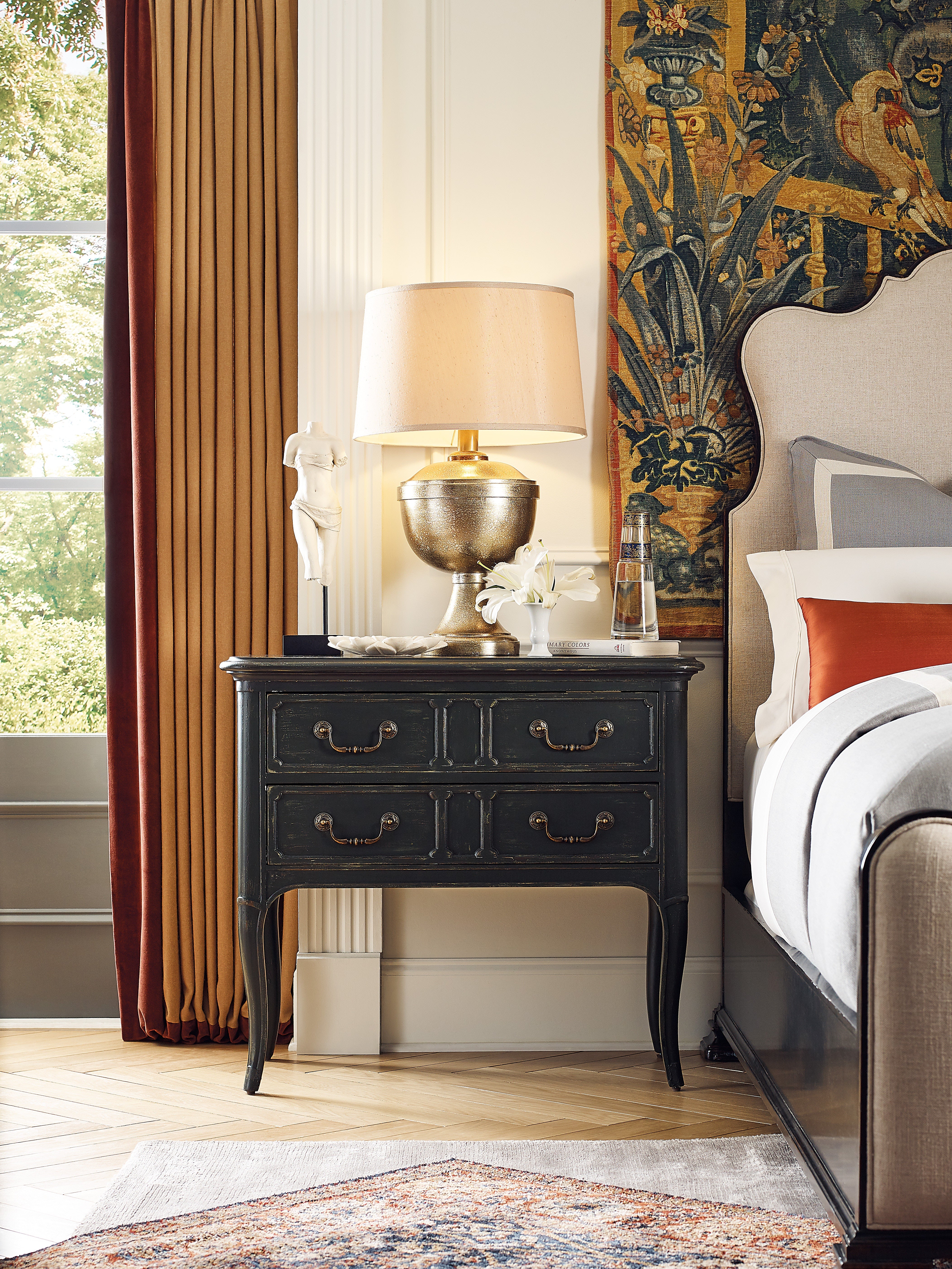 Hooker Furniture Bedroom Charleston Two-Drawer Nightstand