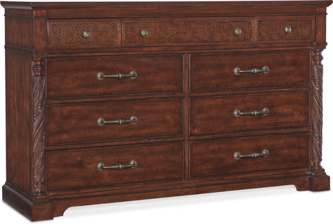 Hooker Furniture Bedroom Charleston Nine-Drawer Dresser