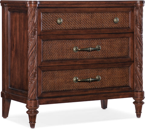 Hooker Furniture Bedroom Charleston Three-Drawer Nightstand