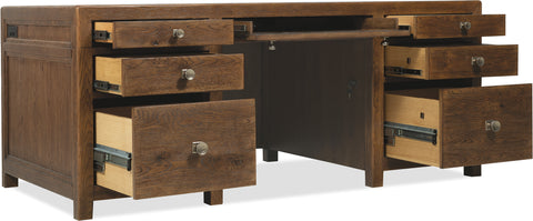 Hooker Furniture Home Office Driftwood Executive Desk