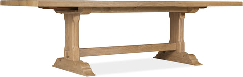 Hooker Furniture Casual Dining Driftwood Rectangle Dining Table with Two 20-inch Leaves