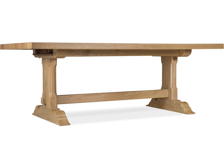 Hooker Furniture Casual Dining Driftwood Rectangle Dining Table with Two 20-inch Leaves