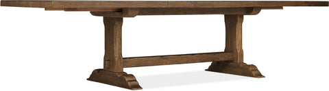 Hooker Furniture Casual Dining Driftwood Rectangle Dining Table with Two 20-inch Leaves