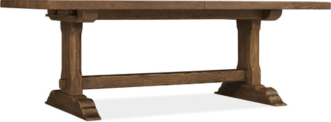 Hooker Furniture Casual Dining Driftwood Rectangle Dining Table with Two 20-inch Leaves