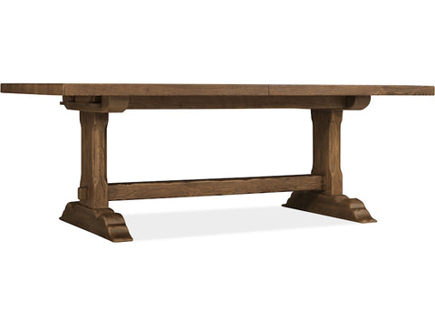 Hooker Furniture Casual Dining Driftwood Rectangle Dining Table with Two 20-inch Leaves