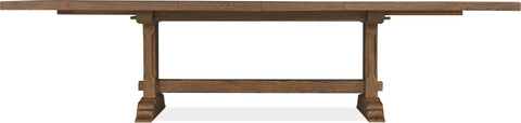 Hooker Furniture Casual Dining Driftwood Rectangle Dining Table with Two 20-inch Leaves
