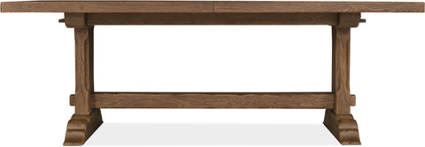 Hooker Furniture Casual Dining Driftwood Rectangle Dining Table with Two 20-inch Leaves