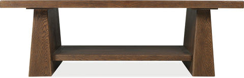 Hooker Furniture Living Room Driftwood Rectangle Cocktail Table