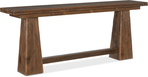Hooker Furniture Living Room Driftwood Flip-Top Console Table