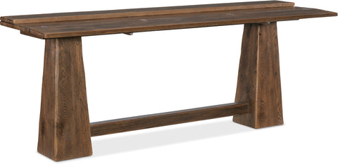 Hooker Furniture Living Room Driftwood Flip-Top Console Table