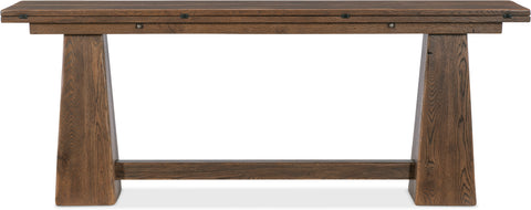 Hooker Furniture Living Room Driftwood Flip-Top Console Table