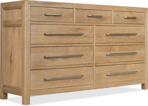 Hooker Furniture Bedroom Driftwood Nine-Drawer Dresser