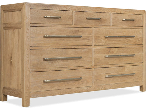 Hooker Furniture Bedroom Driftwood Nine-Drawer Dresser