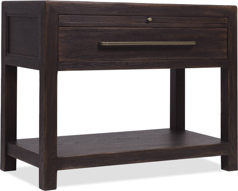 Hooker Furniture Bedroom Driftwood One-Drawer Nightstand with Stone