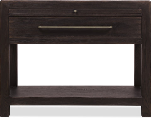 Hooker Furniture Bedroom Driftwood One-Drawer Nightstand with Stone