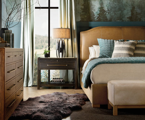 Hooker Furniture Bedroom Driftwood California King Upholstered Bed