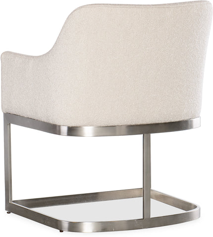 Hooker Furniture Casual Dining Modern Mood Upholstered Arm Chair w/Metal Base