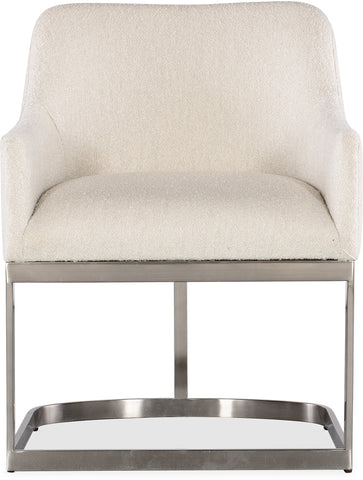 Hooker Furniture Casual Dining Modern Mood Upholstered Arm Chair w/Metal Base