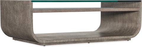 Hooker Furniture Living Room Modern Mood Rectangle Cocktail Table