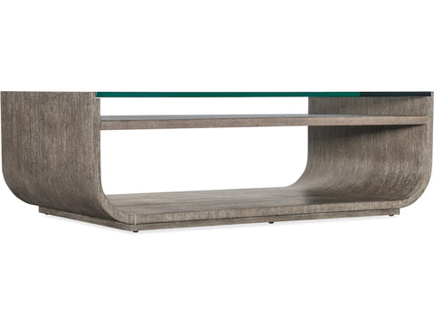 Hooker Furniture Living Room Modern Mood Rectangle Cocktail Table
