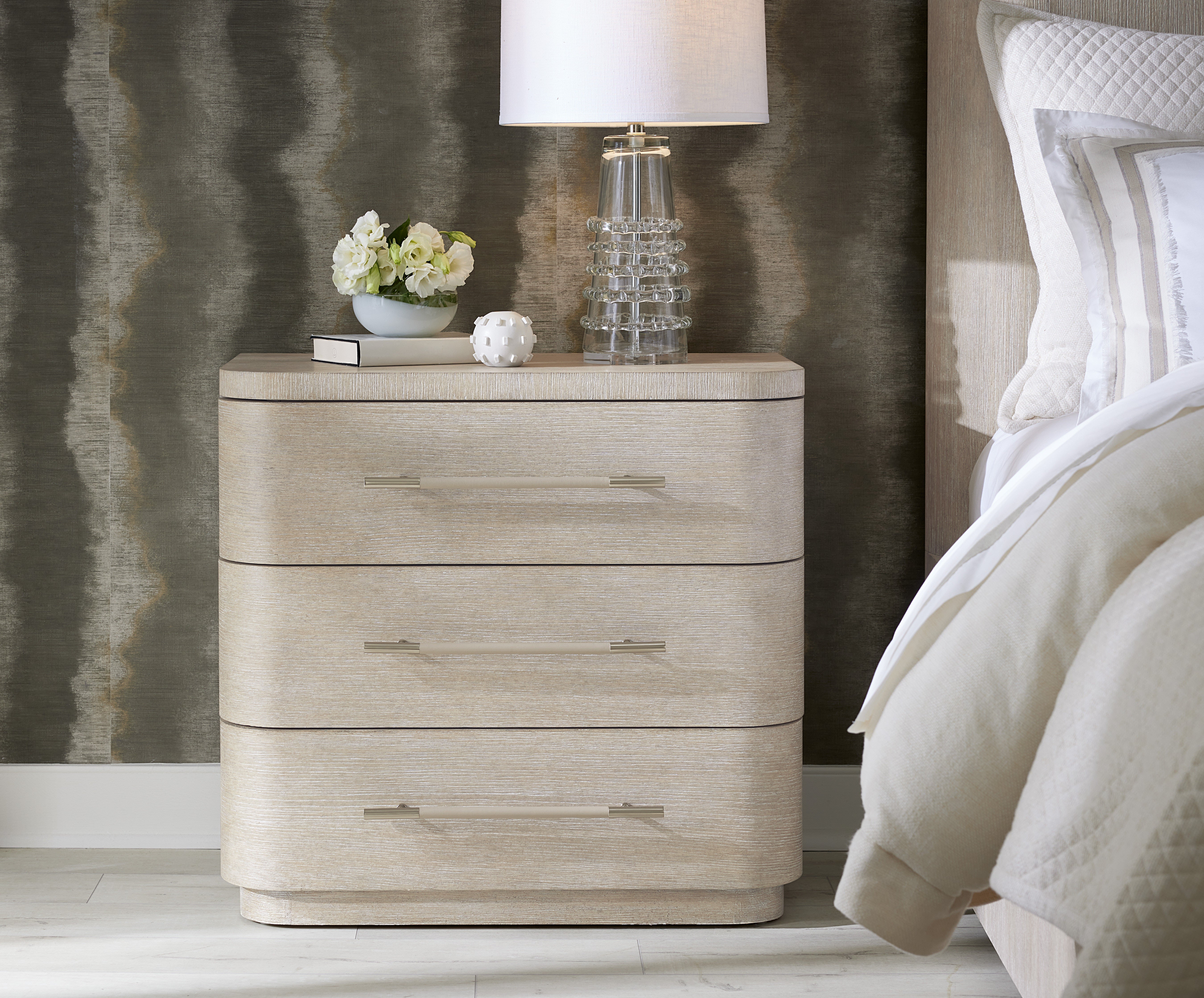 Hooker Furniture Bedroom Modern Mood Three Drawer Nightstand
