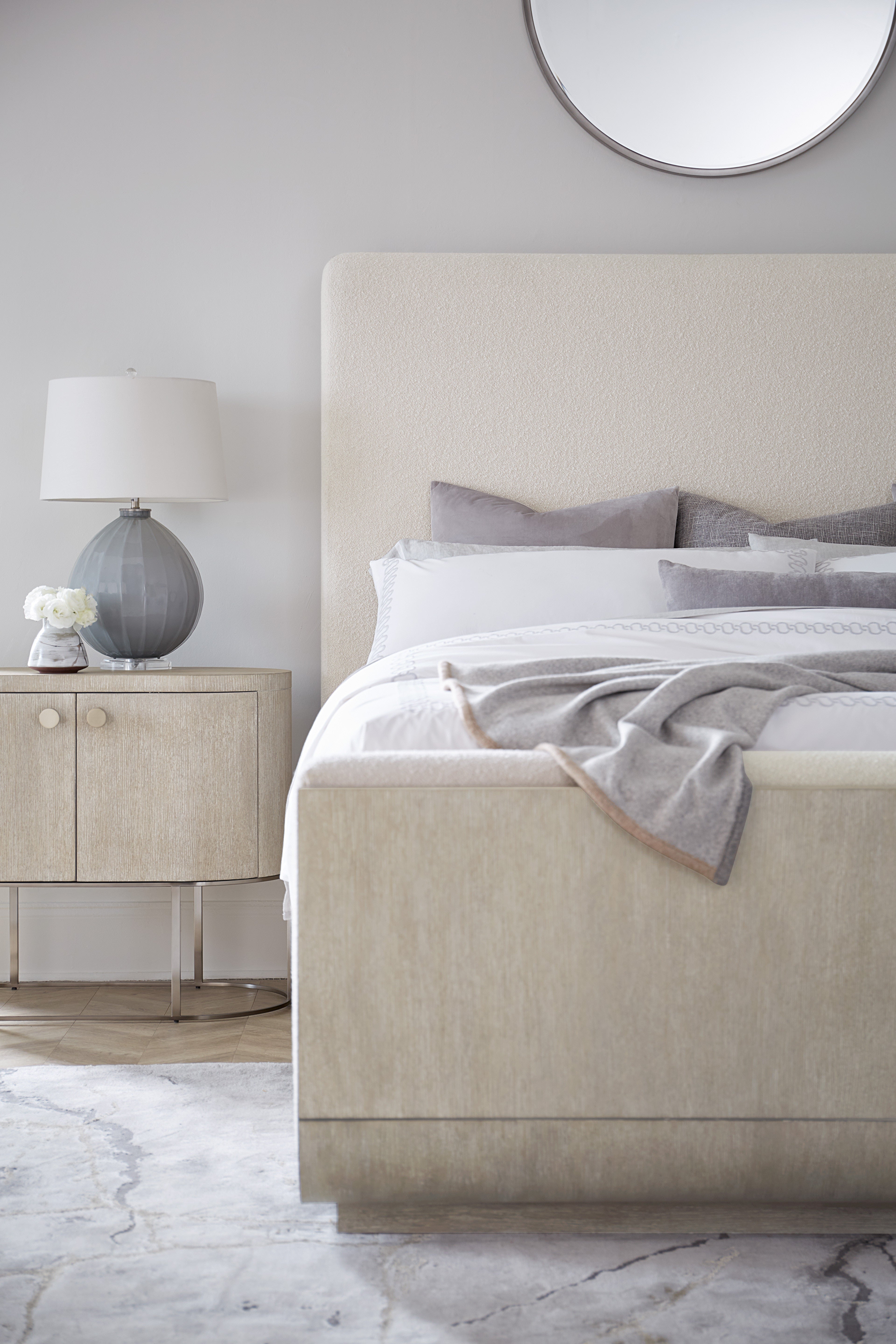 Hooker Furniture Bedroom Modern Mood Cal King Upholstered Panel Bed