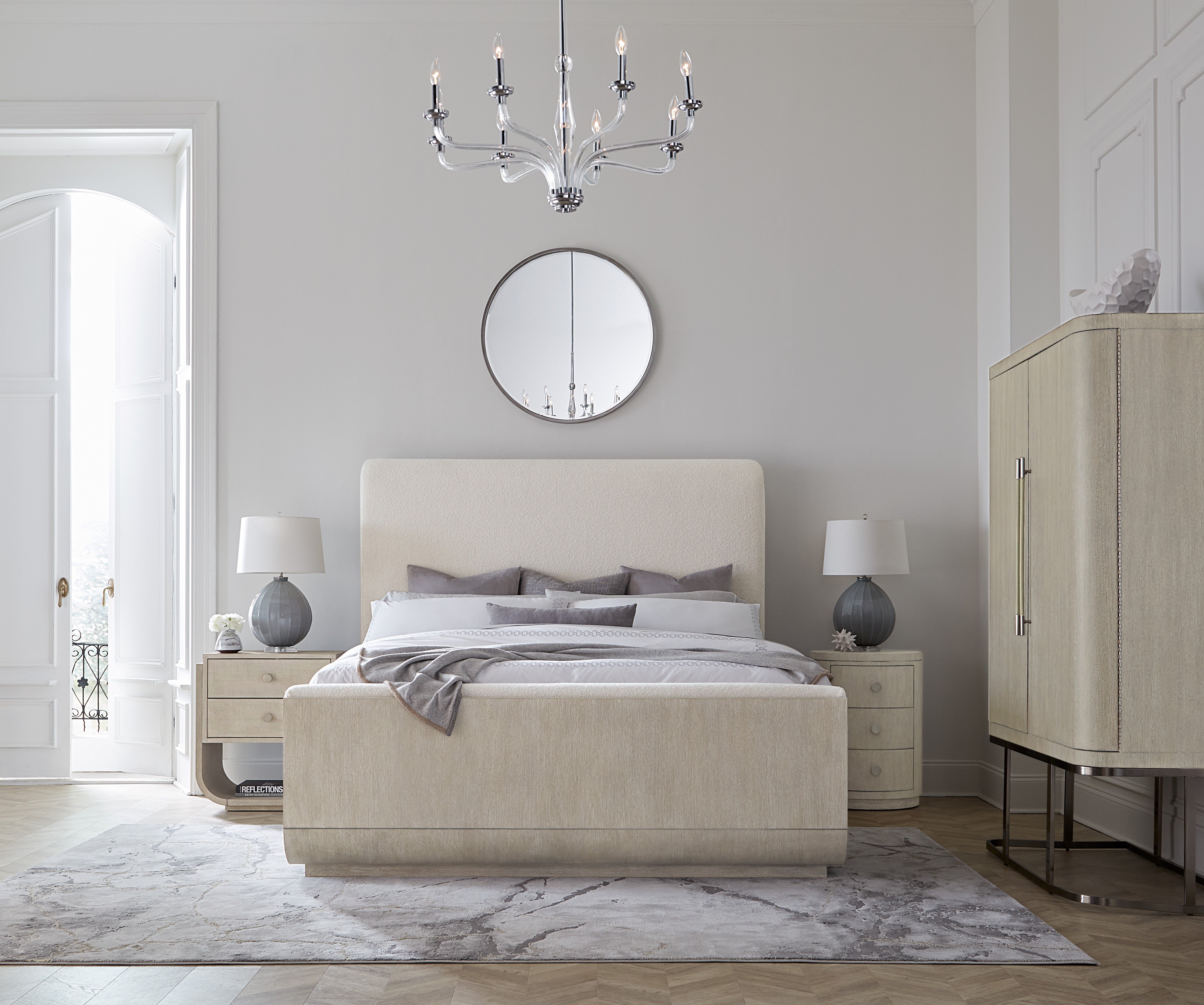 Hooker Furniture Bedroom Modern Mood Cal King Upholstered Panel Bed
