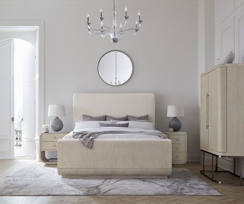 Hooker Furniture Bedroom Modern Mood Cal King Upholstered Panel Bed