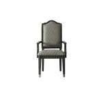House Beatrice Two Tone Gray Fabric & Charcoal Finish Chair Model 68813 By ACME Furniture