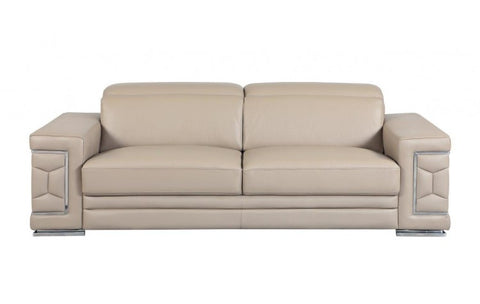 692 DivanItalia Beige Sofa – Top Grain Italian LeatherModel:  692-BEIGE-S