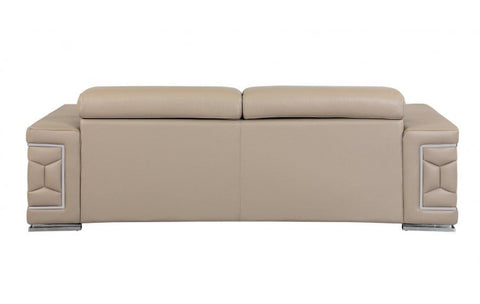 692 DivanItalia Beige Sofa – Top Grain Italian LeatherModel:  692-BEIGE-S