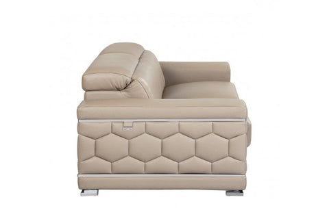 692 DivanItalia Beige Sofa – Top Grain Italian LeatherModel:  692-BEIGE-S