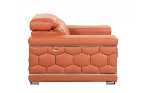 692 DivanItalia Beige Chair – Top Grain Italian LeatherModel:  692-CAMEL-CH