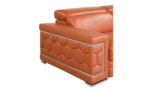 692 DivanItalia Beige Sofa – Top Grain Italian LeatherModel:  692-CAMEL-S