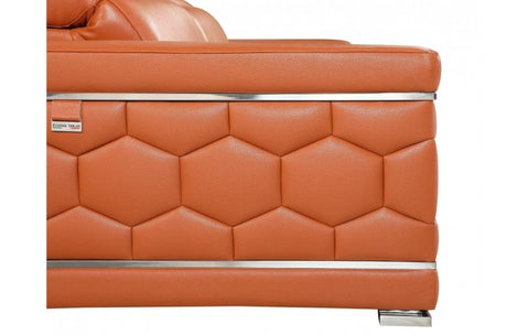 692 DivanItalia Beige Sofa – Top Grain Italian LeatherModel:  692-CAMEL-S