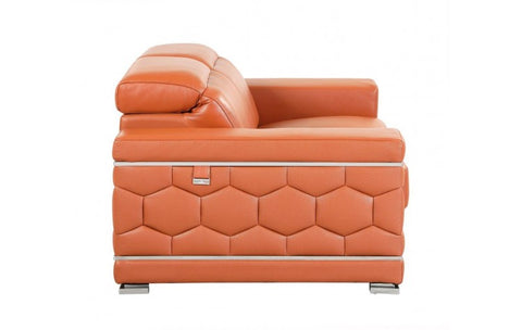 692 DivanItalia Beige Loveseat – Top Grain Italian LeatherModel:  692-CAMEL-L