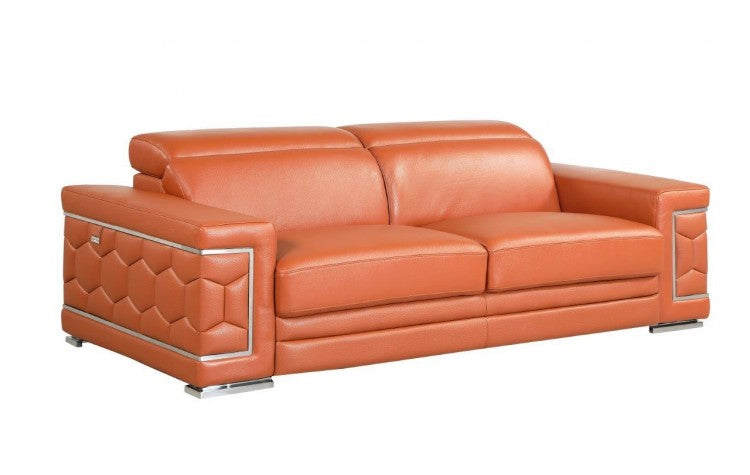 692 DivanItalia Beige Sofa – Top Grain Italian LeatherModel:  692-CAMEL-S
